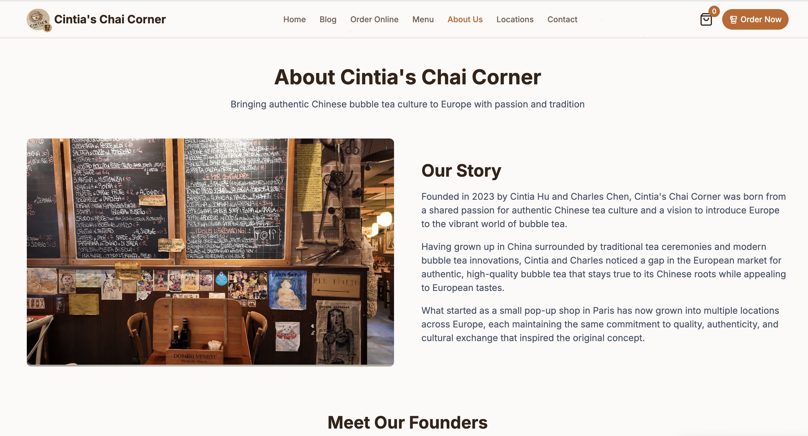 Bubble Tea Website